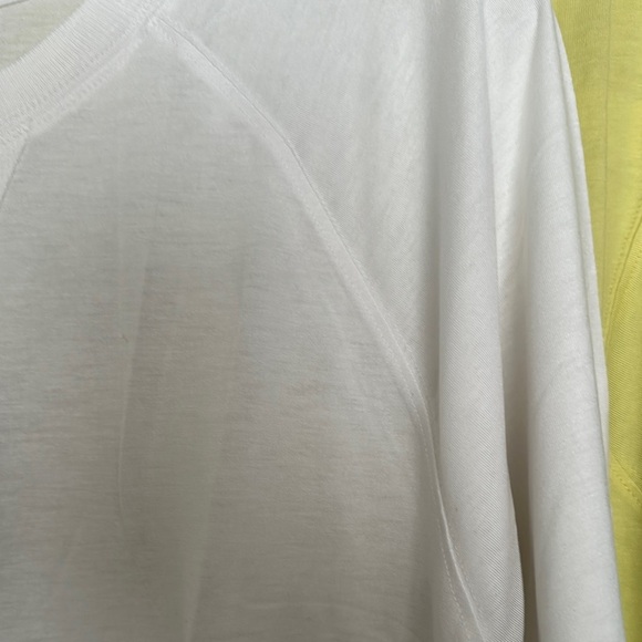 NWT FABLETICS Short Raglan Sleeve Crop Tee, Sz XL, in White - Picture 4 of 10